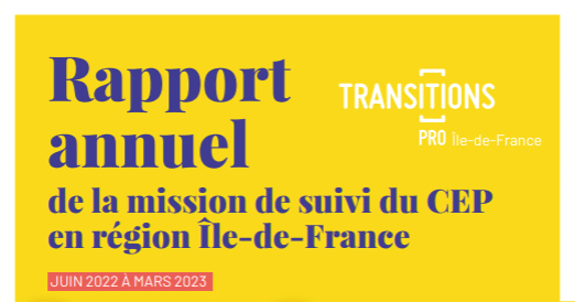 Rapport de la mission de suivi du CEP en région Île-de-France Juin 2022 à Mars 2023